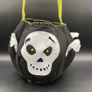 Groovy Holidays Halloween Skeleton Felt Trick-or-Treat Bag